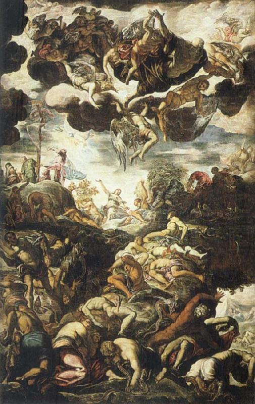 Miracle of the Brazen Serpent, TINTORETTO, Jacopo